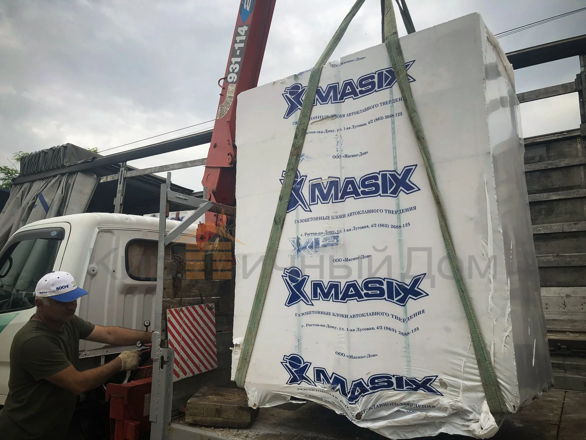 Газобетон Masix D600 625х200х250 мм фото 5