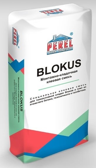 Клей монтажный Perel Blokus 0332 (белый) 25 кг фото 0