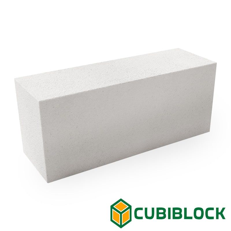 Газобетонный блок стеновой Cubi Block D600 625х250х250 B5.0 фото 0