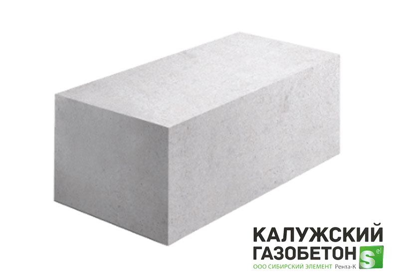 Газобетонный блок стеновой Калужский D400 625х300х250 B2.5 фото 0